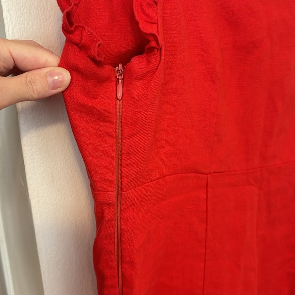 Aritzia red linen dress - Picture 5 of 7